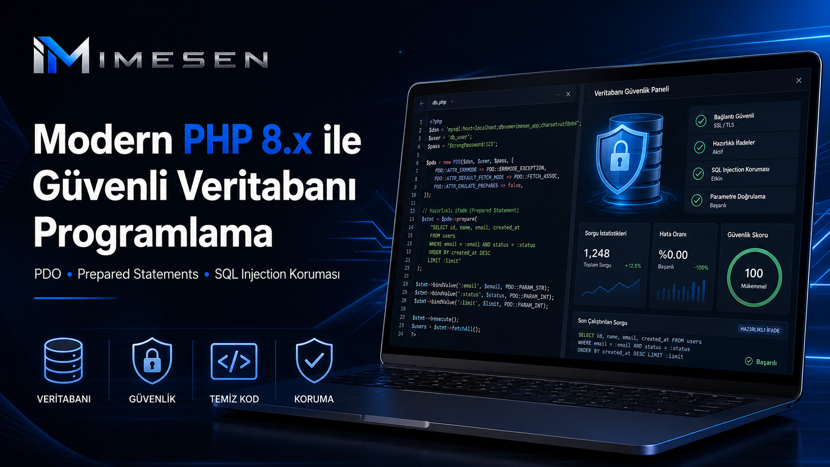 Modern PHP 8.x ile Güvenli Veritabanı Programlama